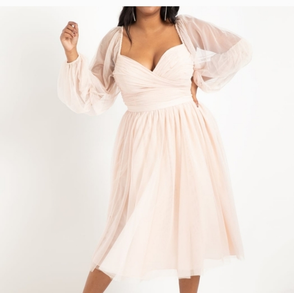 Eloquii × Nabela Noor Blush Dress 18 NWT